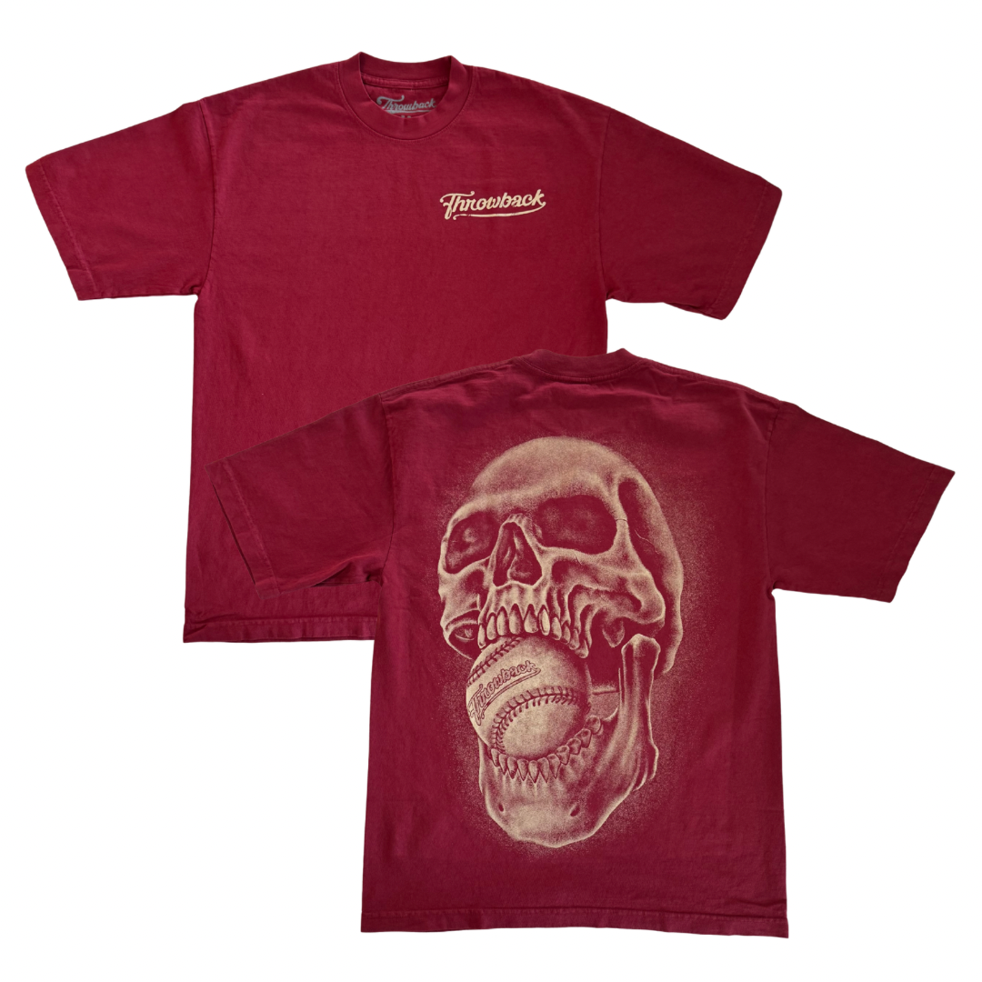 00’s Baseball Mouth Tee - Brick Red