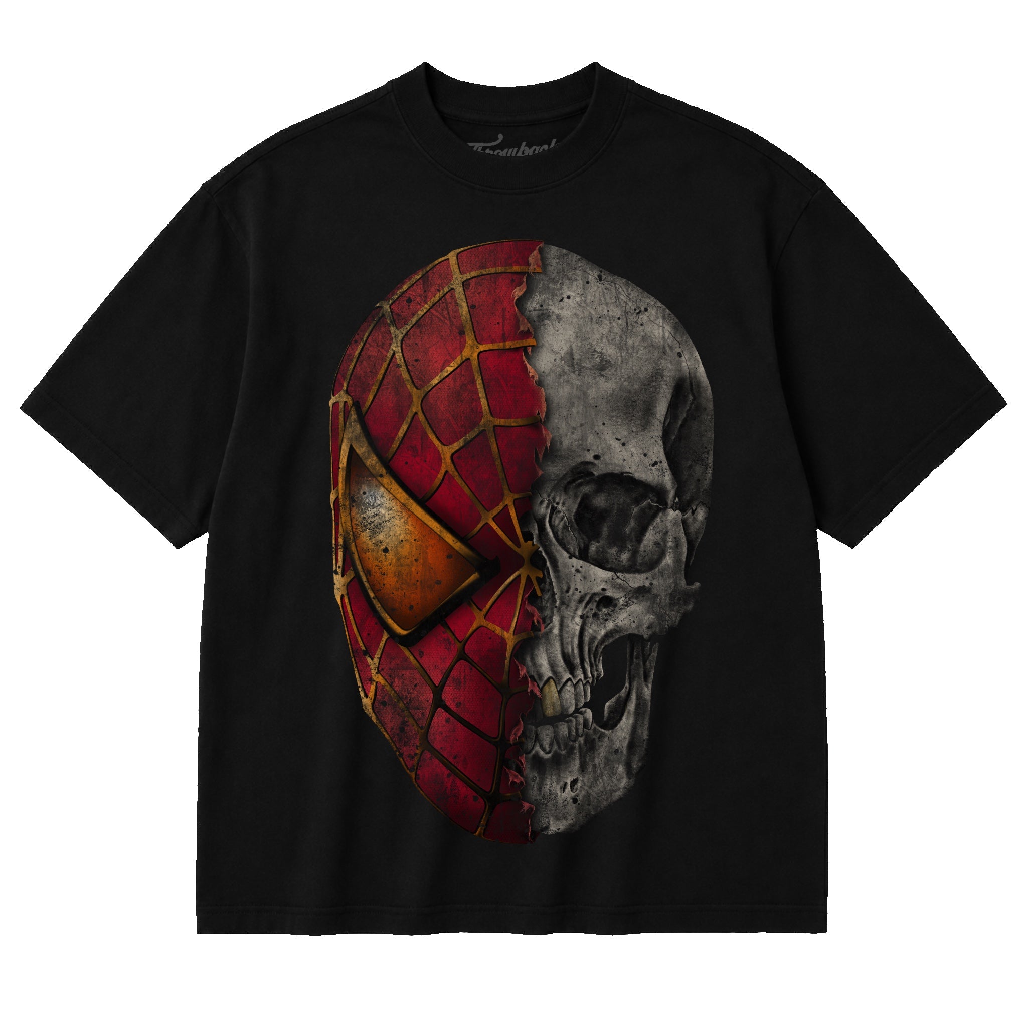 Throwback Spidey Skull - Black (Oversized)