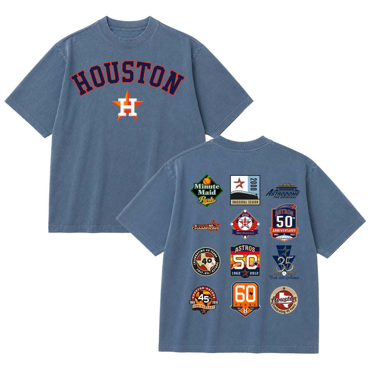 H Patches Tee (Denim)