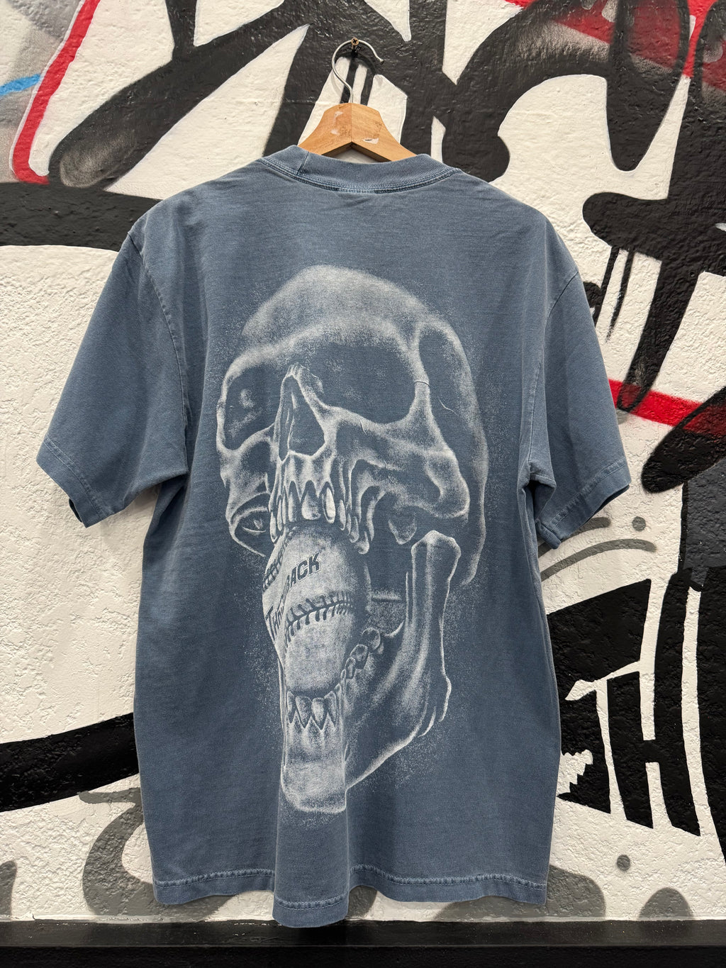 90’s Baseball Mouth Tee (Denim)