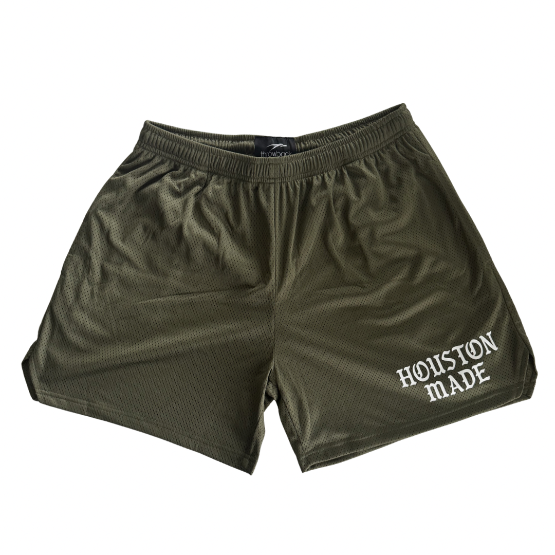 HM Throwback Athletic Shorts - Olive