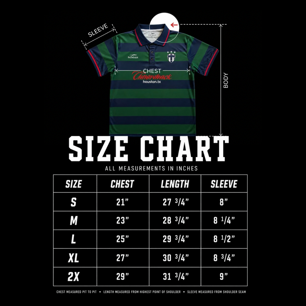Monterrey Throwback FC Jersey - Navy/Moss