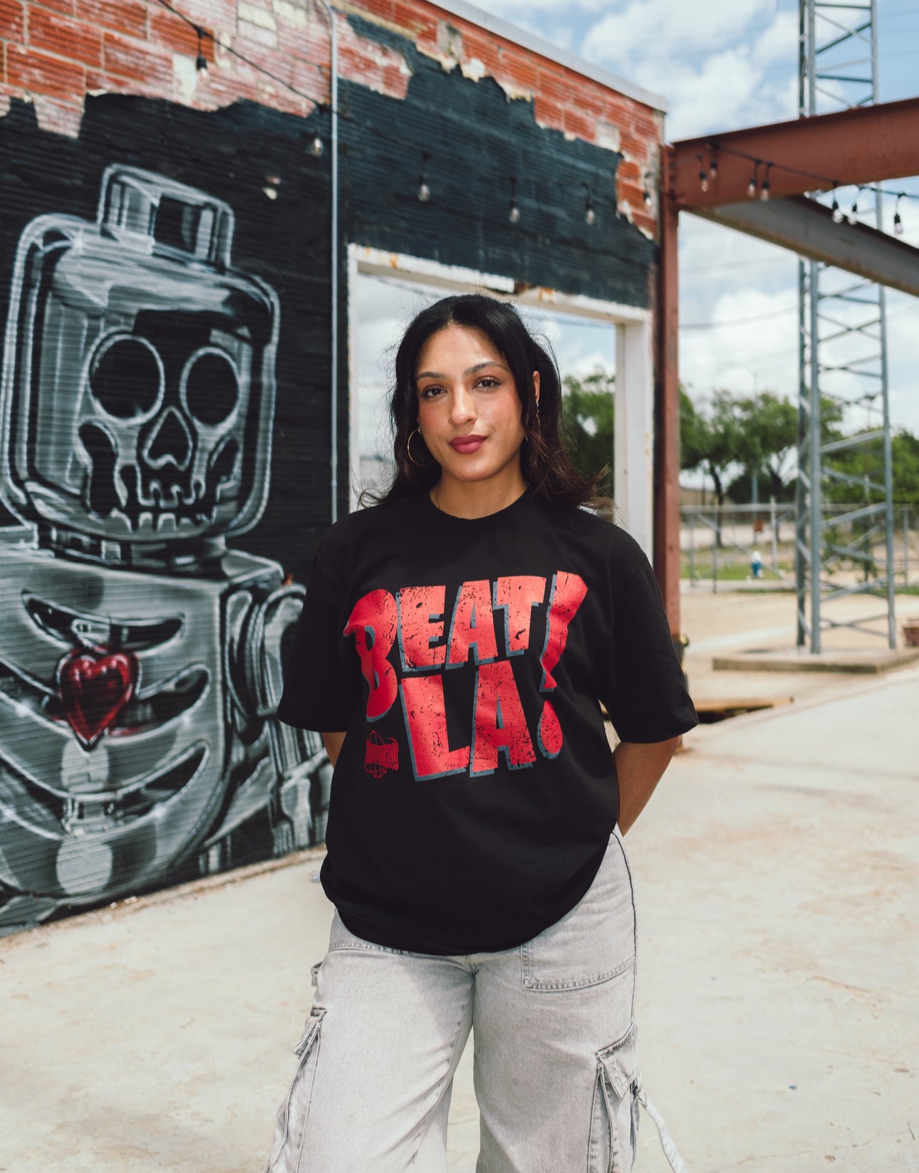 Beat LA Throwback Tee - Black (True to size)