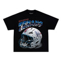 Football Helmet Tee (Black)