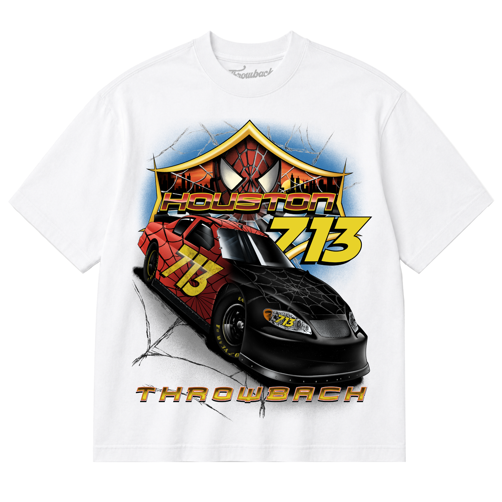 Spidey Race Throwback Tee (White)