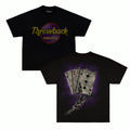 Poker Throwback Tee - Black (Oversized)