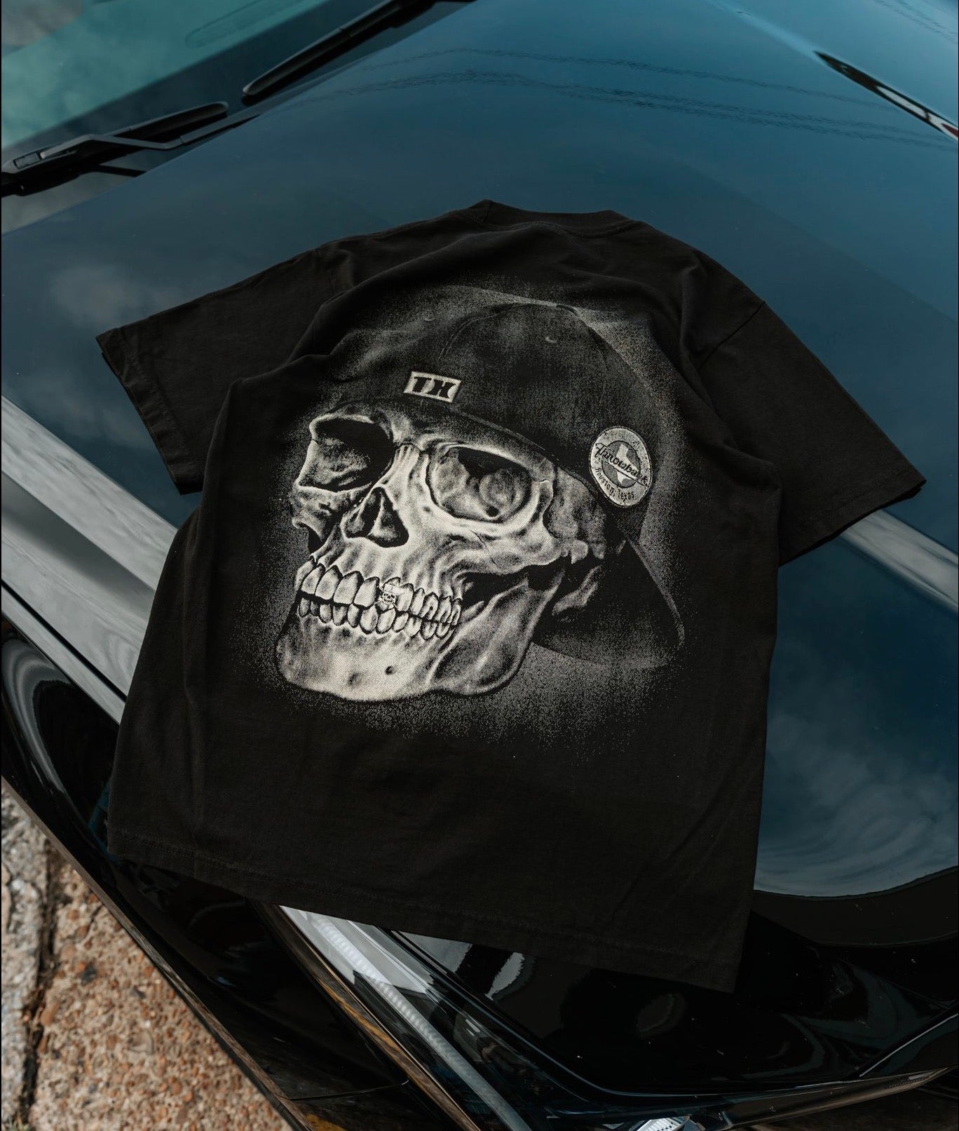 OG TXfitteds x Throwback Tee - Black (Oversized)