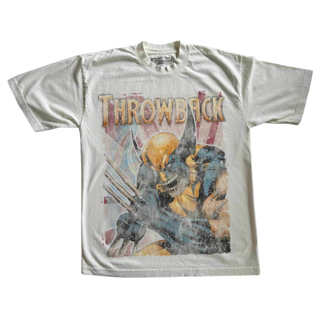 Wolv Throwback Tee - Off White