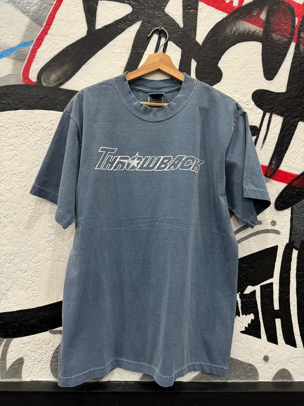 90’s Baseball Mouth Tee (Denim)