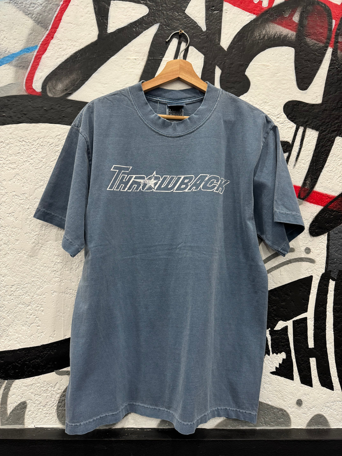 90’s Baseball Mouth Tee (Denim)