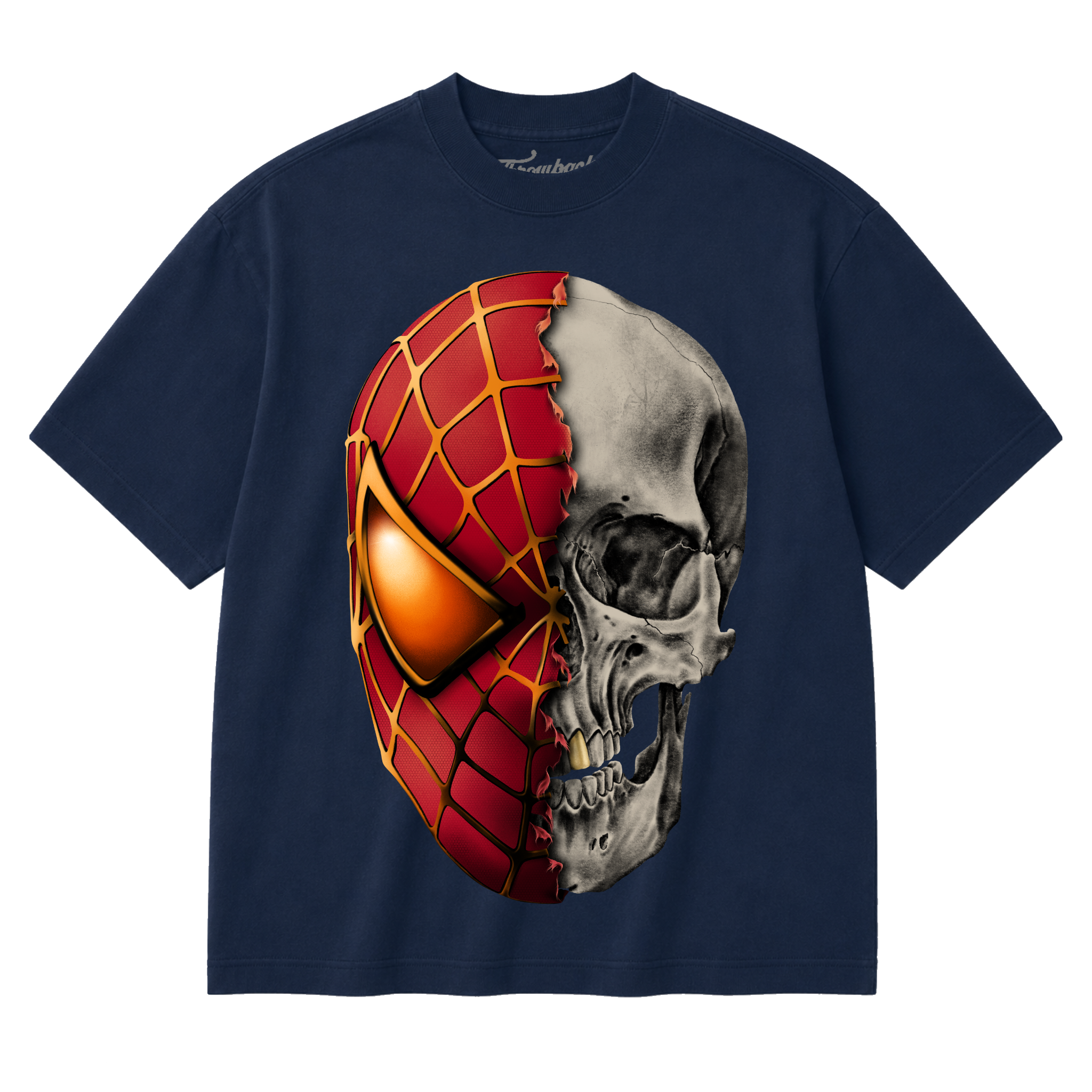 Spidey skull Throwback Tee (Navy) (Pre-Order)