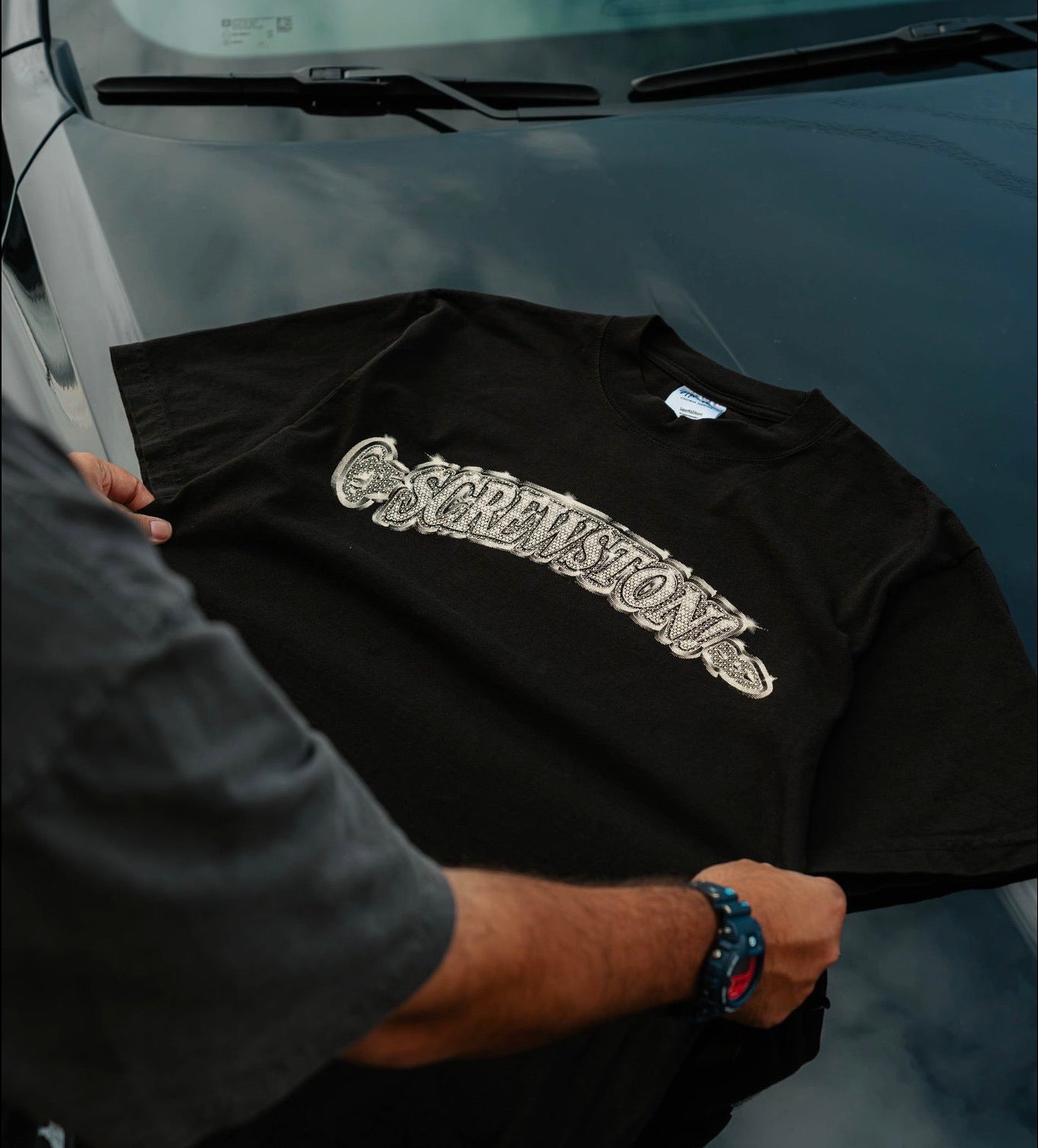 OG TXfitteds x Throwback Tee - Black (Oversized)