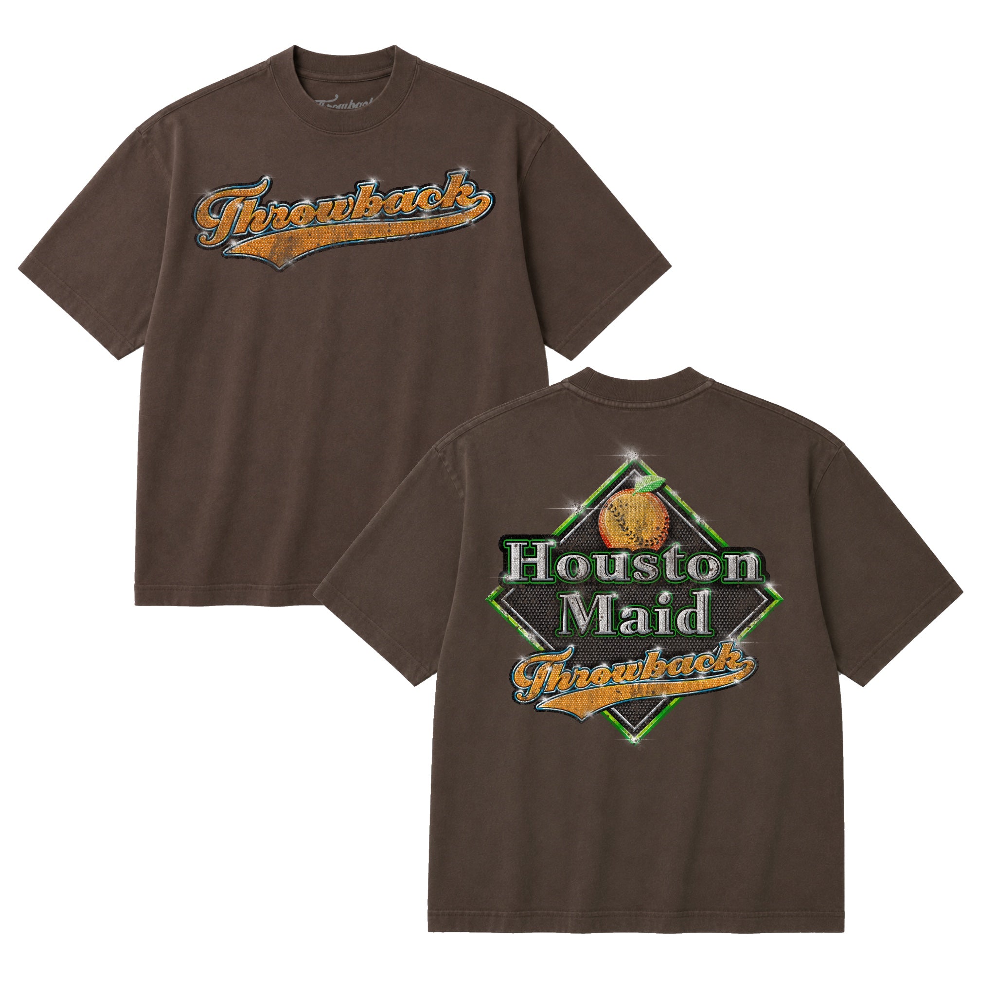 Houston Maid Throwback Tee (Mocha)
