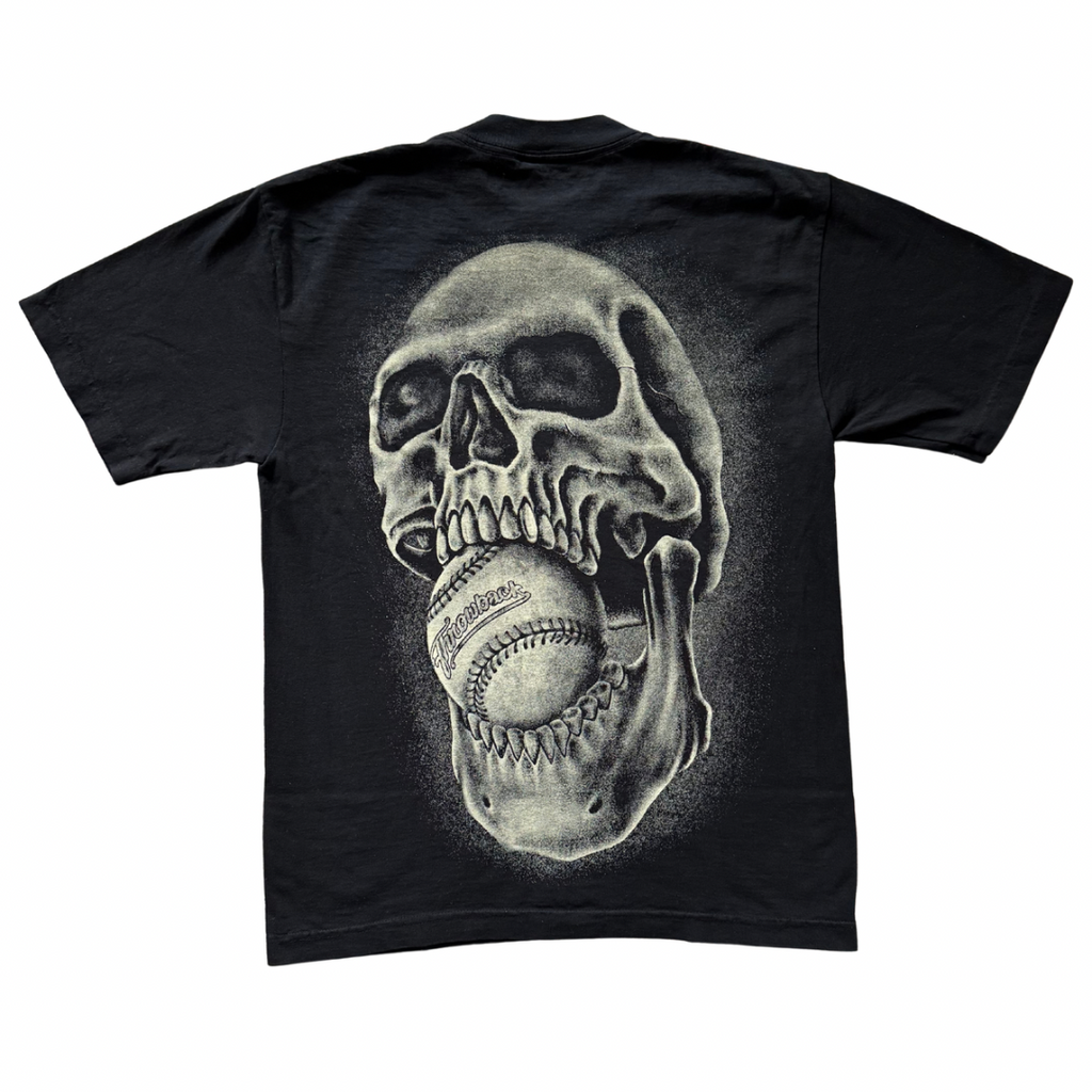 00’s Baseball Mouth Throwback Tee - Black