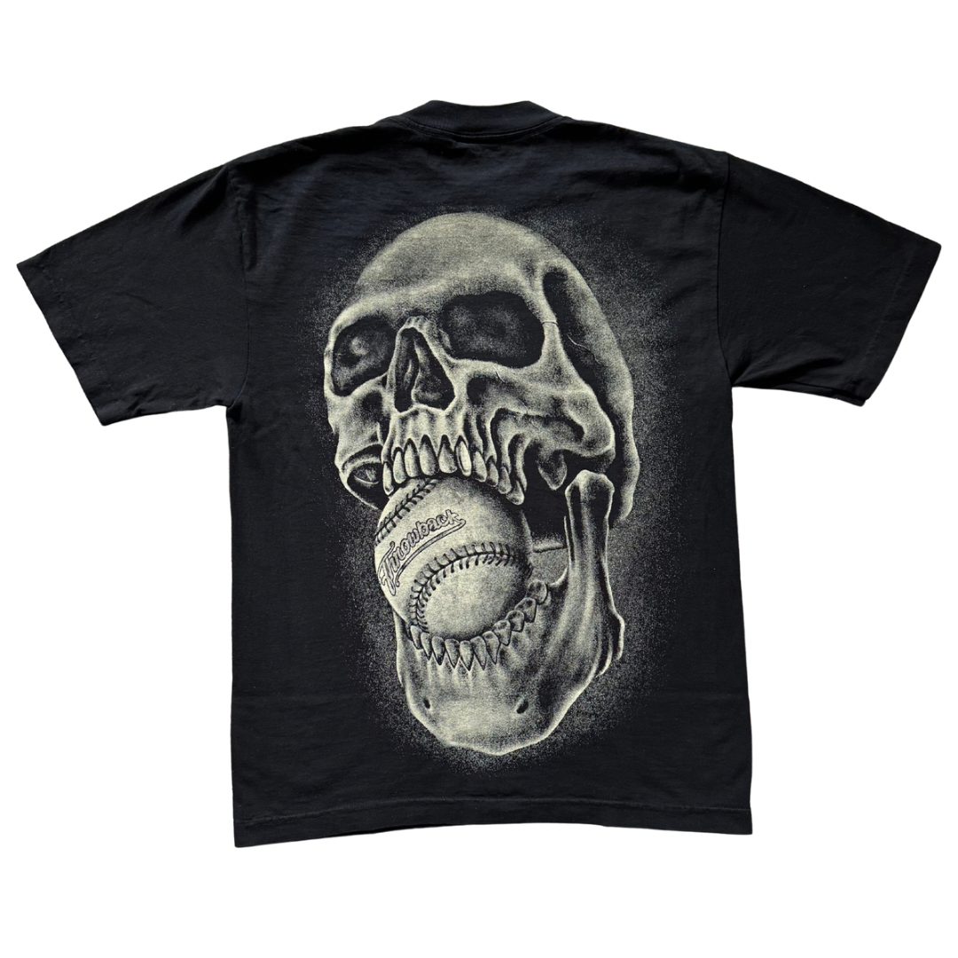 00’s Baseball Mouth Throwback Tee - Black