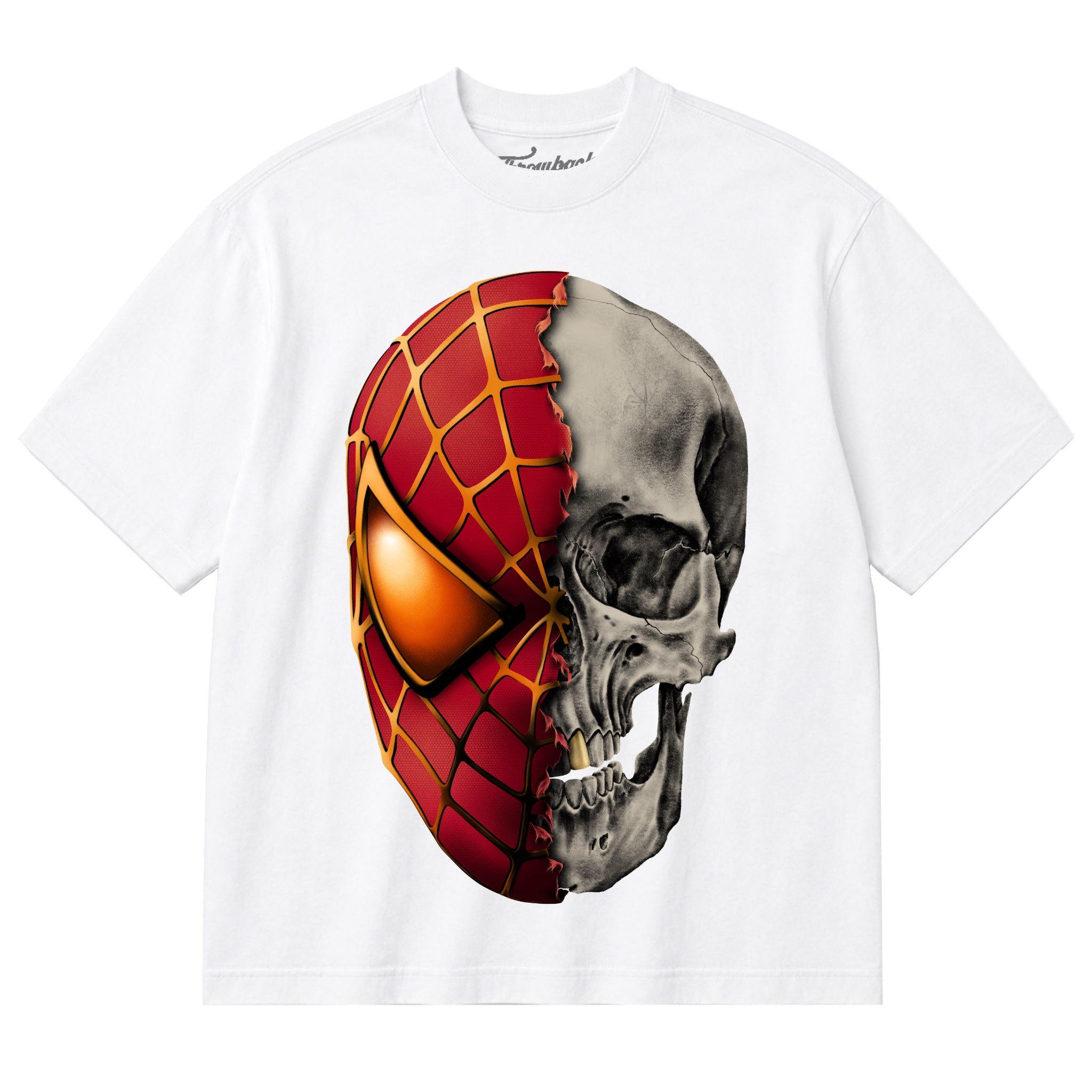 Spidey skull Throwback Tee (White)